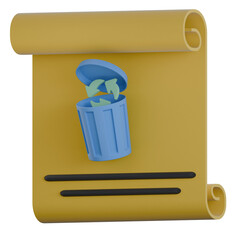 Recycling program poster 3D Icon colorful design