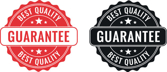 Best quality guarantee seal vector graphic for product assurance and trust mark