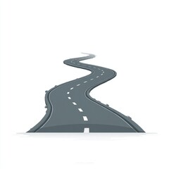 Winding road illustration