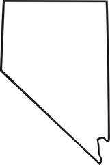 Vector State Outline Nevada