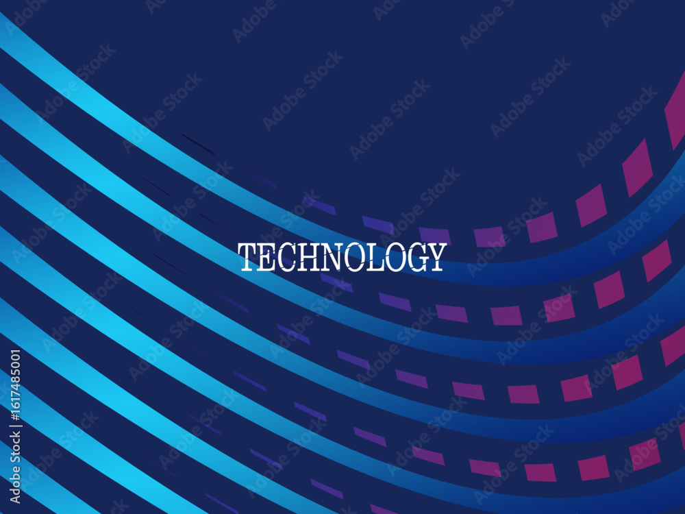 Poster this futuristic background features a dynamic wave pattern in dark blue and purple accented with bri