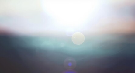 blue sky with sun rays