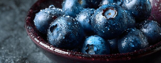 blueberries ceramic bowl, blueberries with water droplets, blueberries neutral light, Clean Studio Fruit Styling, Fresh Berry Close-Up, Minimalist Food Photography