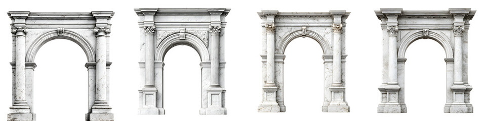 Naklejka premium Stone Archway Collection: Architectural Design Elements