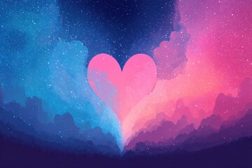 abstract background with heart