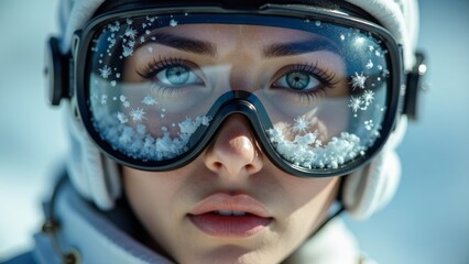 Transparent goggles for character images
