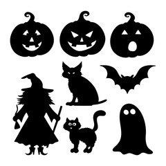 halloween vector set