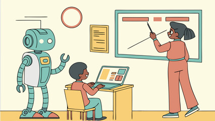 Robot Assisting Student in Classroom Environment During Educational