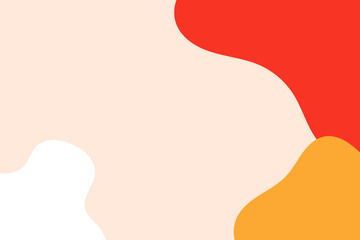 abstract background with cream, white, red and orange colors