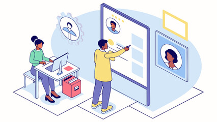 Team Collaboration and Business Planning in a Modern Office Workspace