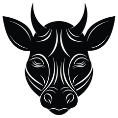 head of a rhinoceros