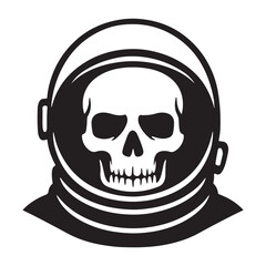 Astronaut Skull in Space Helmet - Cosmic Death