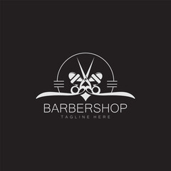 Barber Shop Vintage Element Style logo design