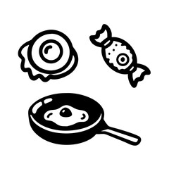 Wrapped candy illustration sweet treat
