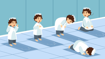 Muslim Prayer Positions