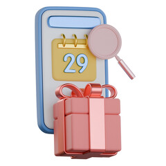 Birthday anniversary tracker 3D Icon colorful style