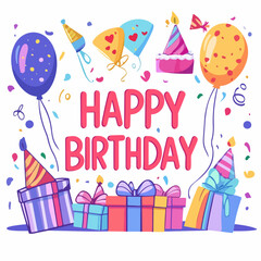 Birthday vector diagram