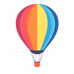 Fototapeta premium Hot air balloon vector diagram