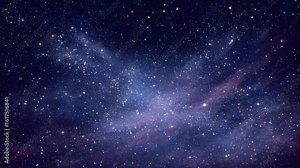 Canvas Prints starry expanse of deep space with nebulae.