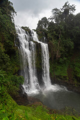 Tad Yuang Waterfall and landscape of natural in southern Laos,Asia