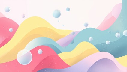 Pastel waves with bubbles (1)