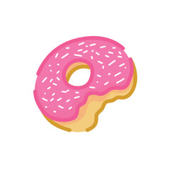 A colorful set of hand-drawn dessert and pastry illustrations in a flat style. This collection includes various sweet Perfect for food-themed projects, culinary content, and bakery branding