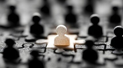 Unique Individual in a Crowd: Teamwork Concept
