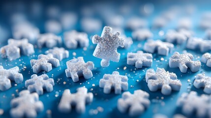Floating Jigsaw Puzzle Piece: Solution Concept