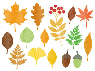 秋の素材セット（スジ入り）　G