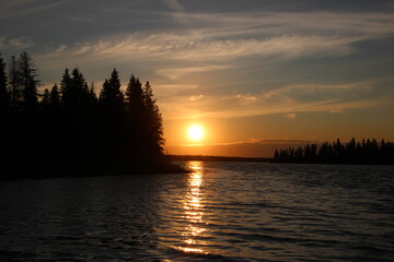 Glow Of Sunset, Elk Island National Park, Alberta
