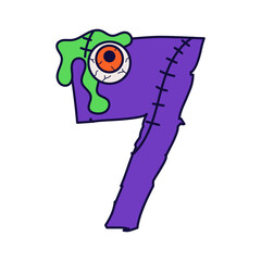 Obraz premium Halloween Alphabet