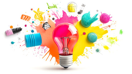 Idea Lightbulb Creativity Concept Image