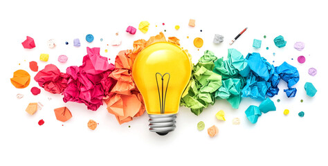 Idea Lightbulb Creativity Concept Image