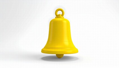 a 3D render of notification, positioned right, isolated white background