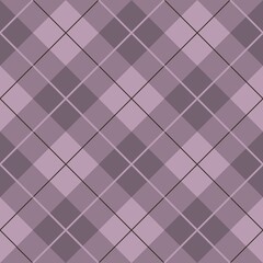 Obraz premium A geometric pattern features a arrangement with alternating shades of purple and pink tones, creating a plaid effect. The intersecting lines form a consistent and symmetrical design.