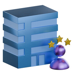 Employee net promoter score 3D Icon colorful design