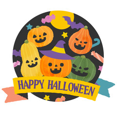 ハロウィンのシンプルイラスト2