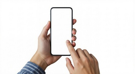 Mobile Technology, Digital Interaction, User Engagement, Modern Devices, Communication, Close-Up, Subtle Aesthetic in a Minimalist Environment