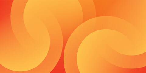 Abstract orange background with circles. Vector illustration