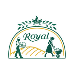 Royal Chef Logo Design with Crown and Laurel – Restaurant Branding Icon


