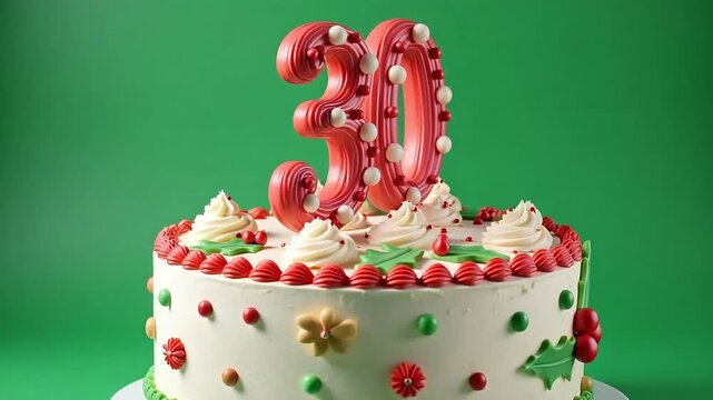 Celebrate a milestone birthday with a festive 30th cake reveal and joyous celebration