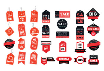 Realistic price tag set