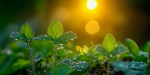 A delicate green sprout emerging from damp earth.
