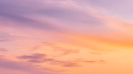 Fototapeta premium Colorful sunset sky with soft clouds.