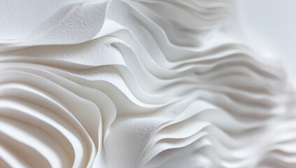 Obraz premium Abstract folds of white paper (1)