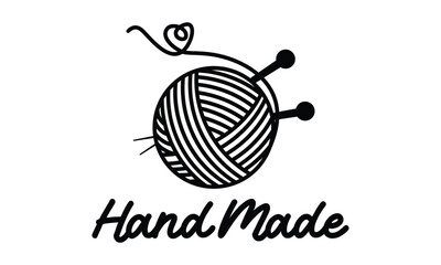 Beautiful Hand made logo design vector template illustration