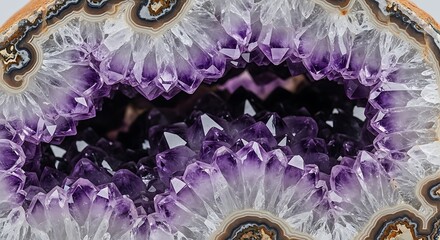Radiant Amethyst Geode Crystals Symbolizing Inner Peace and Serenity