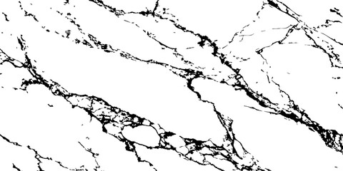  High-contrast, black and white abstract marble pattern with sharp, fractured dark veins on a pristine white background, natural stone texture.
