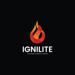 Gradient Modern Ignilite Logo Design