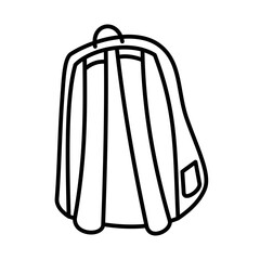 School bag outline icon